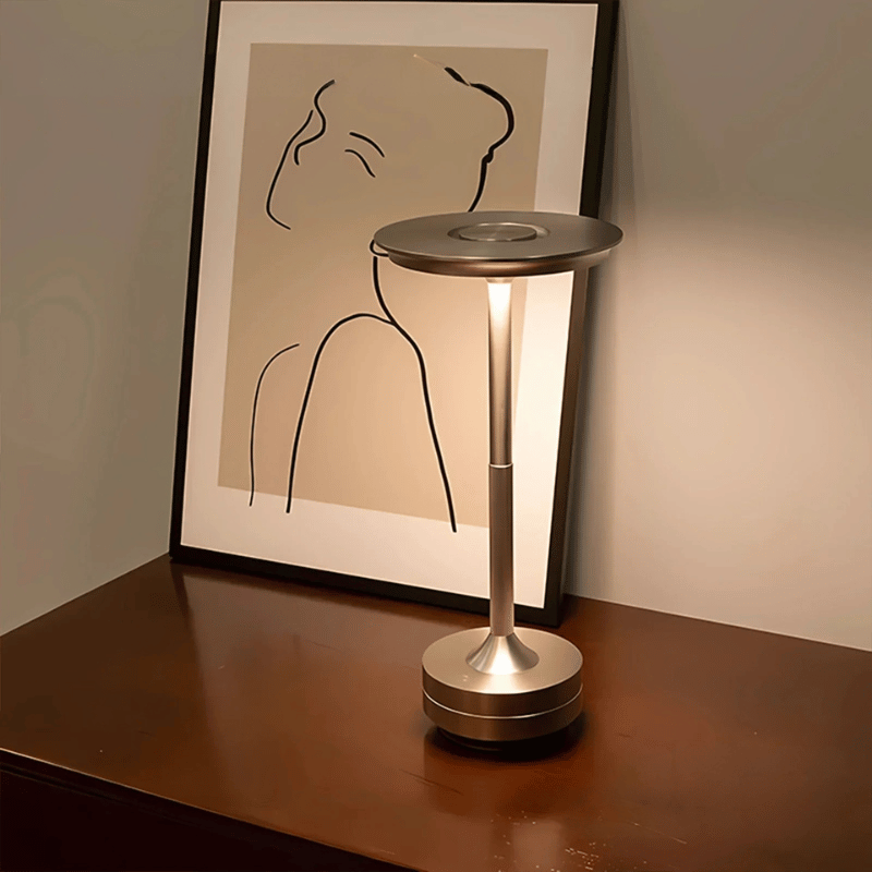 Schnurlose LED-Tischlampe mit Touch-Dimmung - Wiederaufladbare Designerlampe