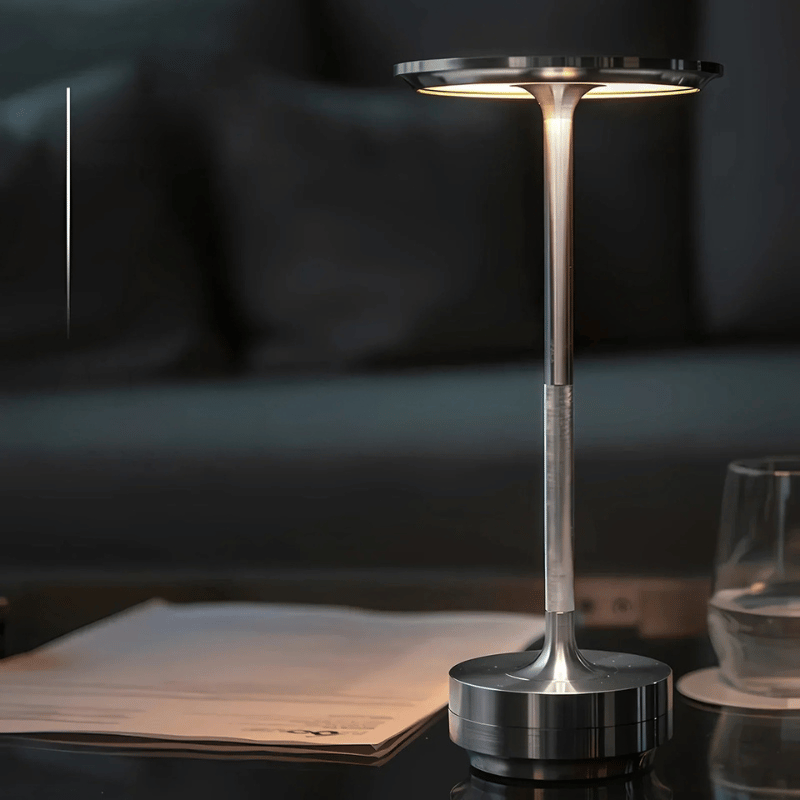 Schnurlose LED-Tischlampe mit Touch-Dimmung - Wiederaufladbare Designerlampe