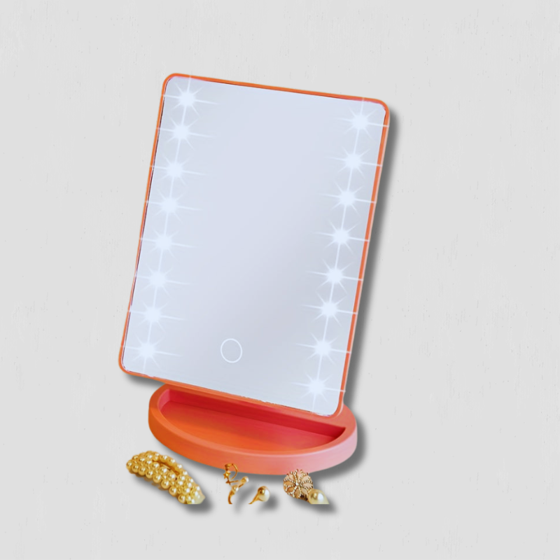 LED Schminkspiegel mit Touchfunktion und 16 dimmbaren Leuchten