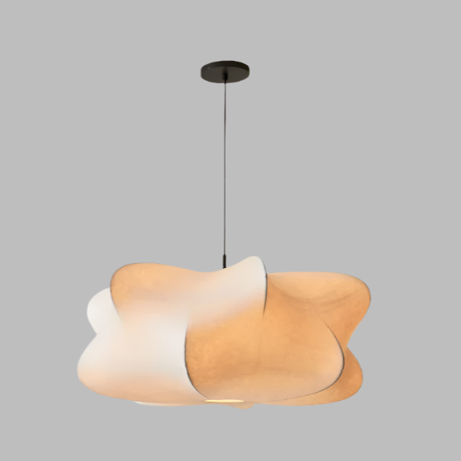 Minimalistische Pendelleuchte aus Seide – Stilvoll & Beruhigend