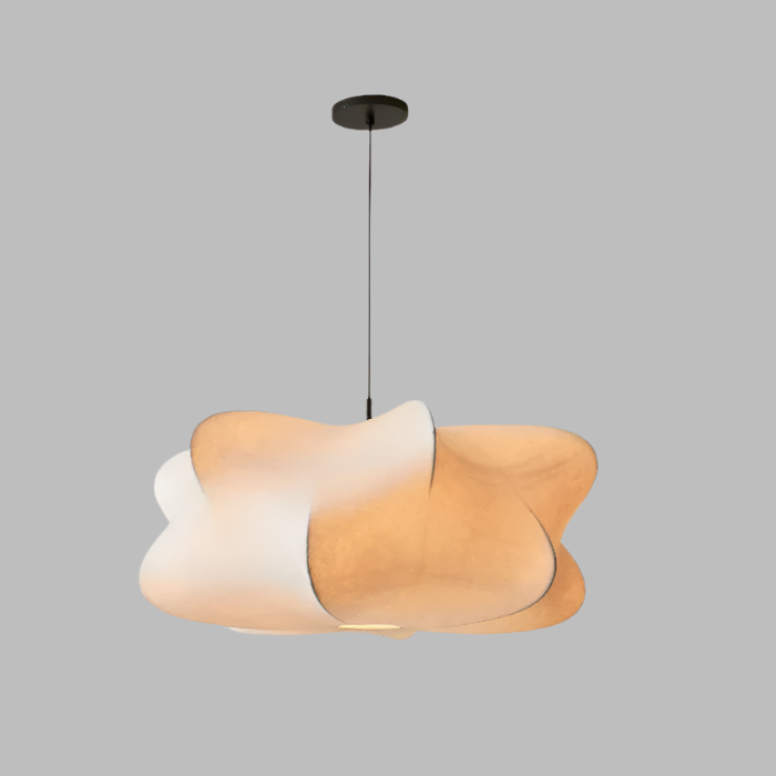 Minimalistische Pendelleuchte aus Seide – Stilvoll & Beruhigend