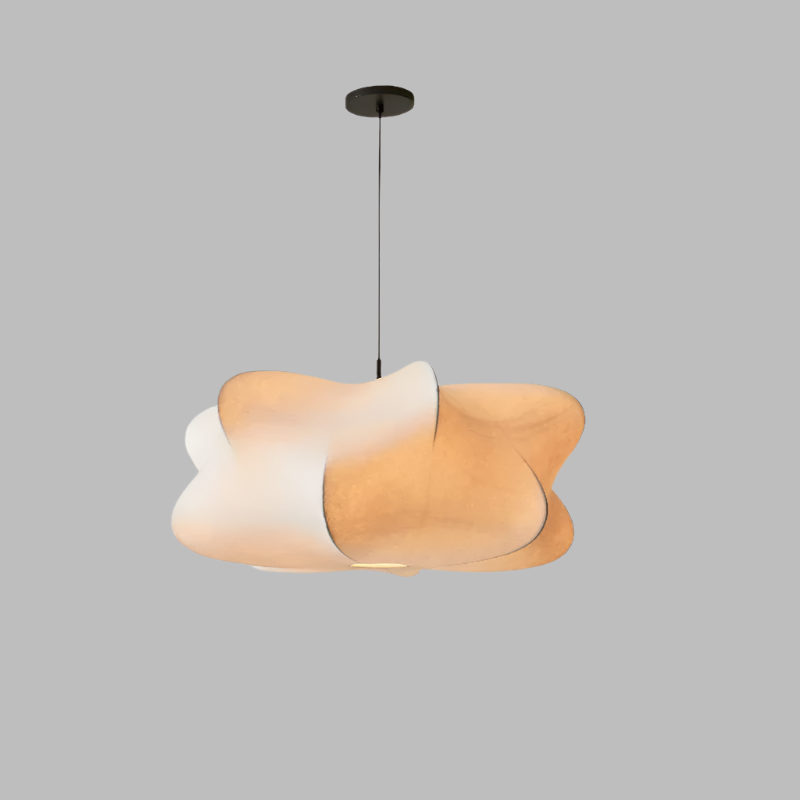 Minimalistische Pendelleuchte aus Seide – Stilvoll & Beruhigend