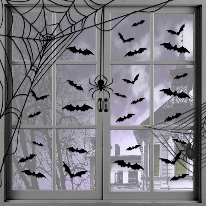 3D Fledermaus-Wandaufkleber für Halloween – Gruselige Wanddeko für Partys & Zuhause