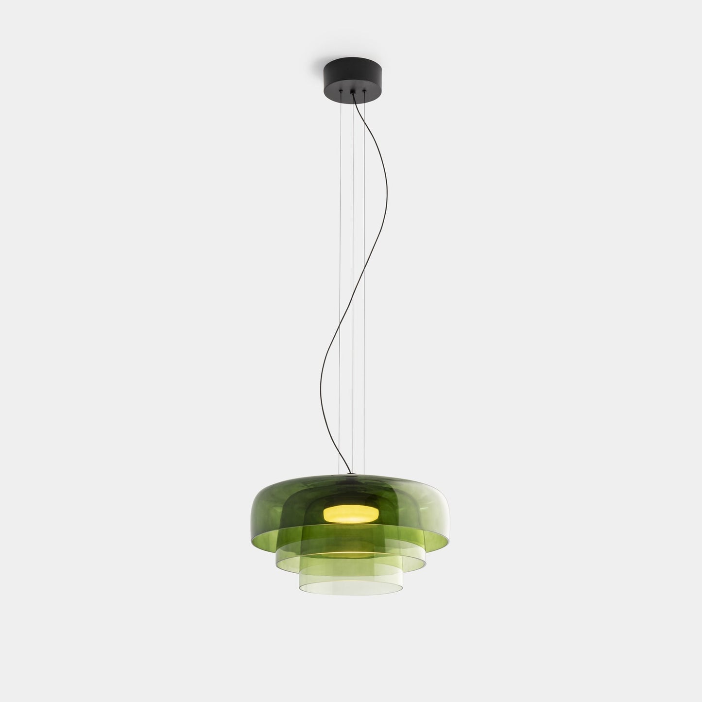 Moderne Pendelleuchte aus Glas & Metall – LED Hängeleuchte mit Warmlicht für Küche & Esszimmer