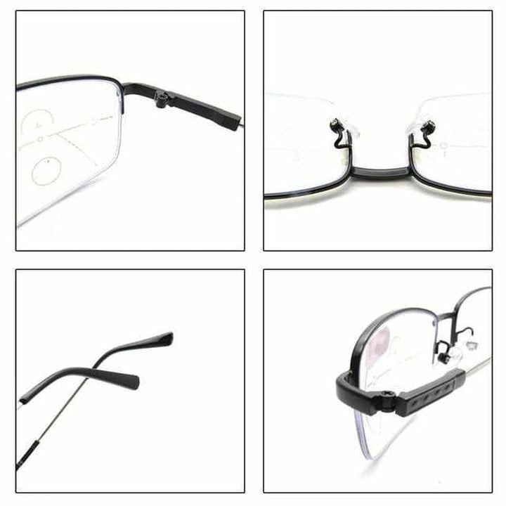 Unisex-Brille mit Blaulichtfilter und Smart Zoom