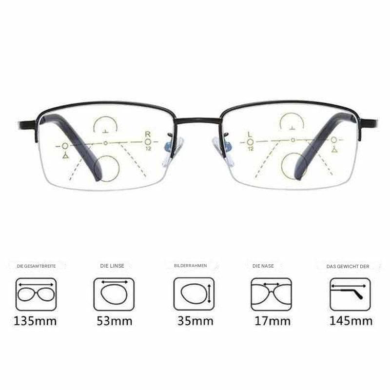 Unisex-Brille mit Blaulichtfilter und Smart Zoom