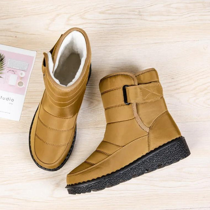 Damen Schneestiefel Mit Rutschfester Sohle Und Wasserdichtem Design