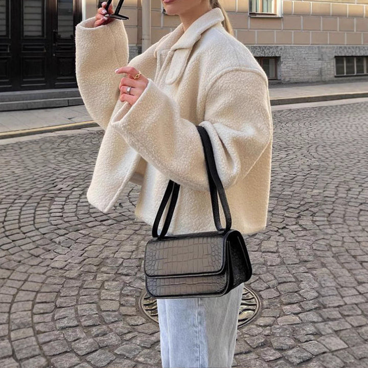 Damen Fleecejacke Mit Minimalistischem Design