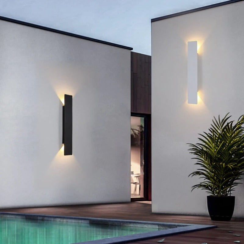 Moderne Aluminium Wandleuchte Mit Led Beleuchtung