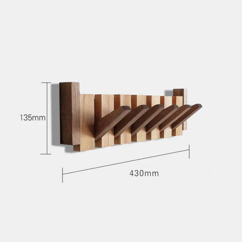 Wandhaken aus Holz - Stilvoller Kleiderhaken im Klavierdesign für Flur, Büro und Schlafzimmer