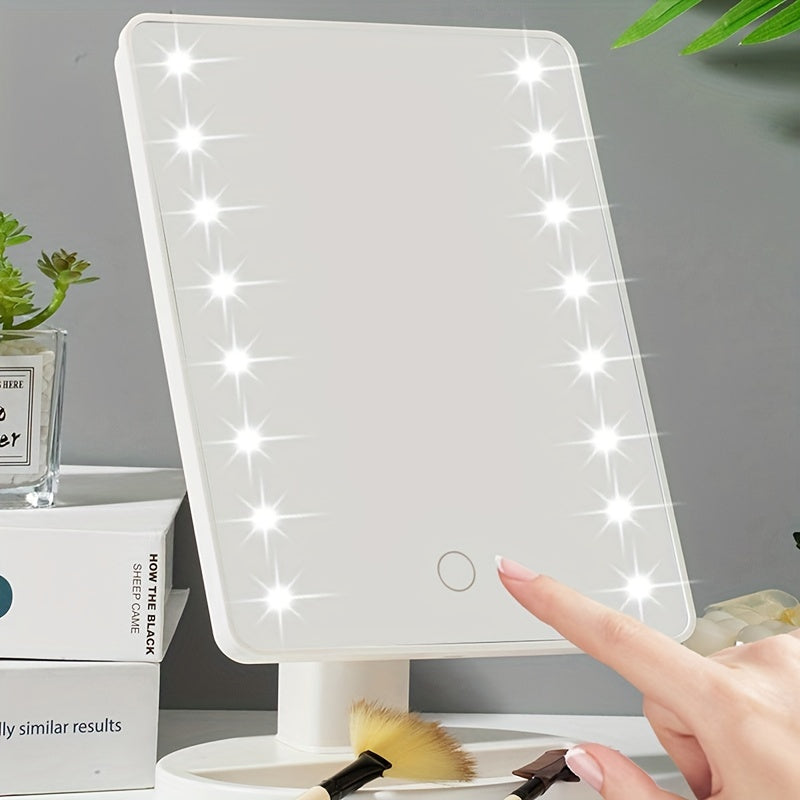 LED Schminkspiegel mit Touchfunktion und 16 dimmbaren Leuchten