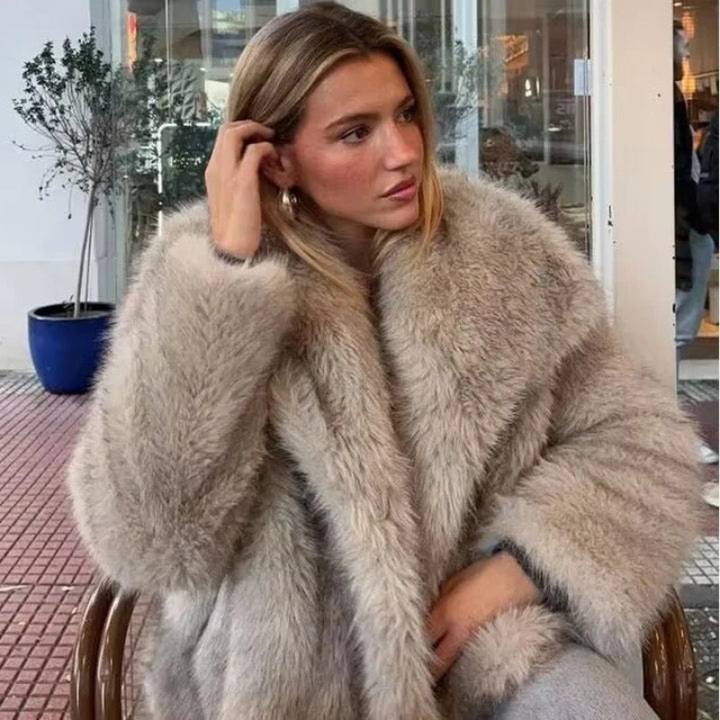 Damen Kurzjacke Mit Reverskragen Und Druckknöpfen