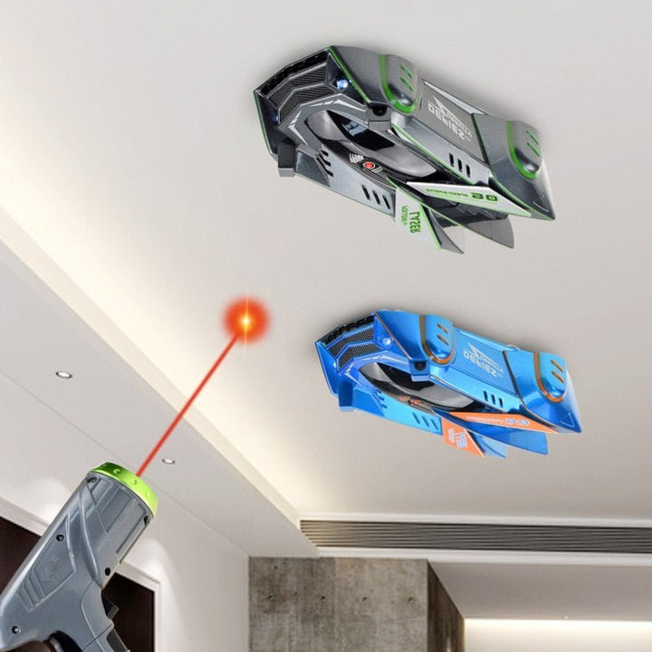 Wandkletterndes RC Auto mit Lasersteuerung