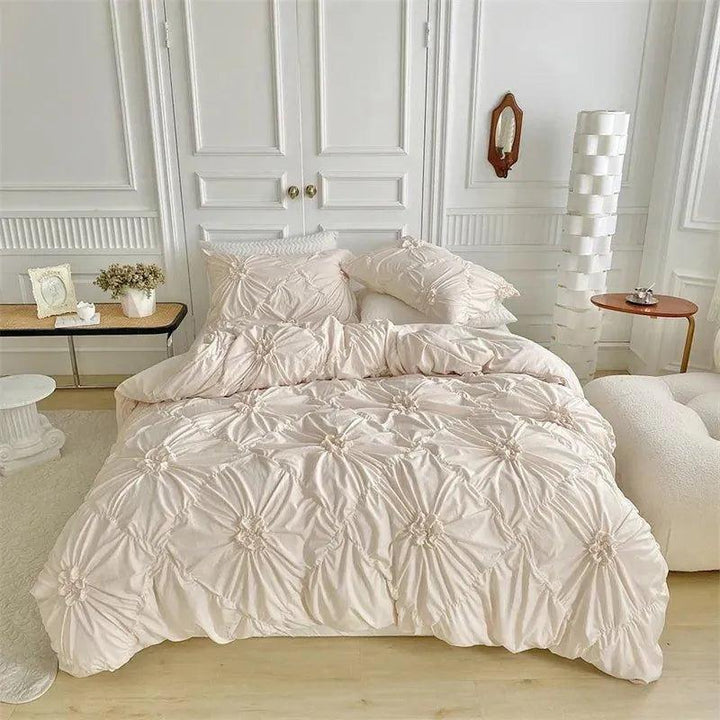 3D Bettwäsche-Set mit Twist-Falten-Muster – Modern & Stilvoll