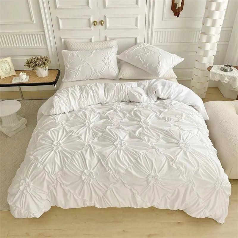 3D Bettwäsche-Set mit Twist-Falten-Muster – Modern & Stilvoll