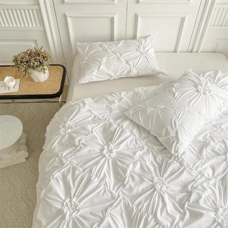 3D Bettwäsche-Set mit Twist-Falten-Muster – Modern & Stilvoll