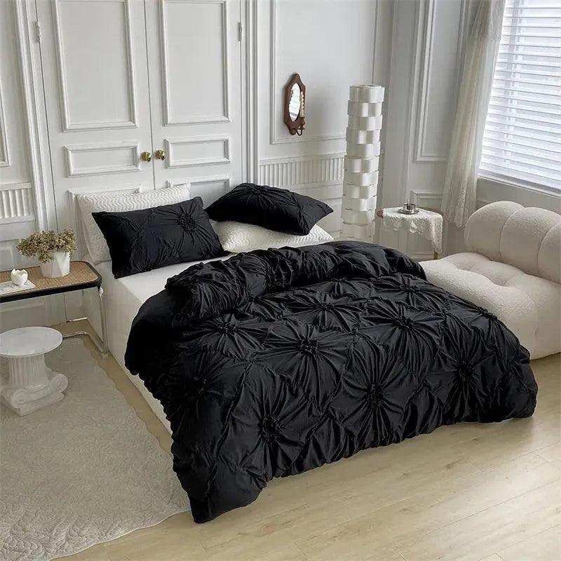 3D Bettwäsche-Set mit Twist-Falten-Muster – Modern & Stilvoll