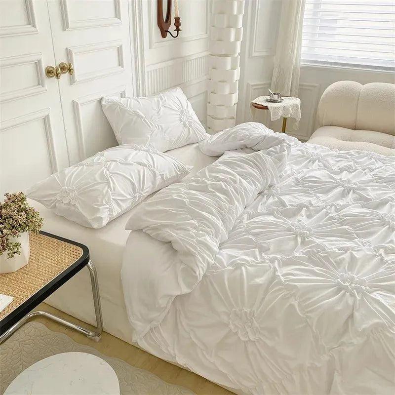 3D Bettwäsche-Set mit Twist-Falten-Muster – Modern & Stilvoll