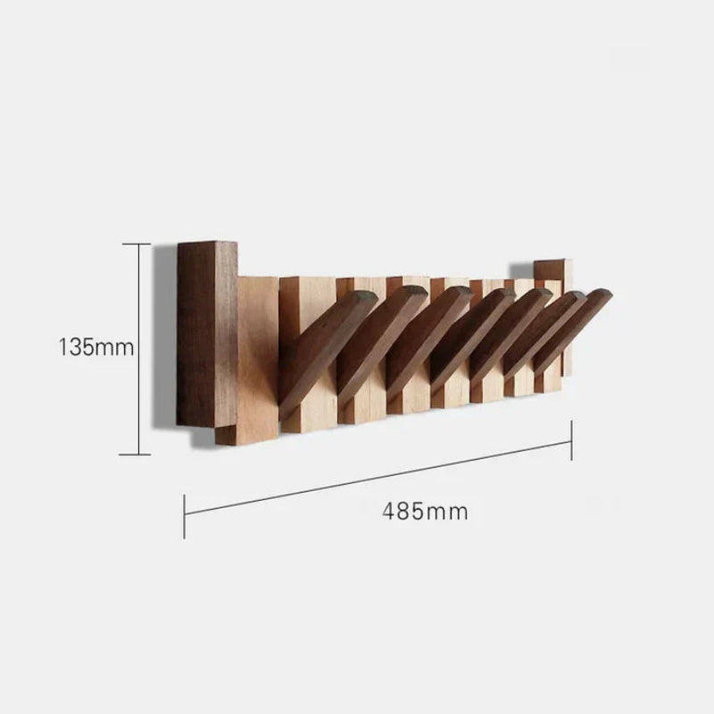 Wandhaken aus Holz - Stilvoller Kleiderhaken im Klavierdesign für Flur, Büro und Schlafzimmer