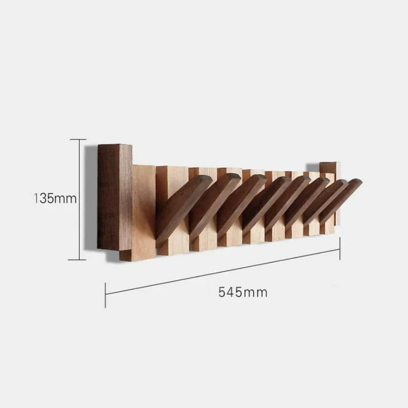 Wandhaken aus Holz - Stilvoller Kleiderhaken im Klavierdesign für Flur, Büro und Schlafzimmer