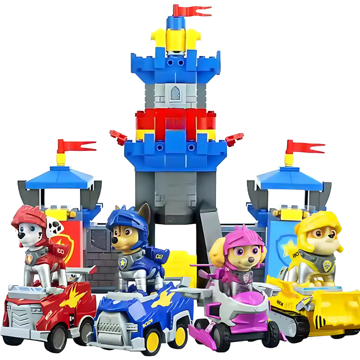 Action Figur Spielturm mit Autos und Figuren