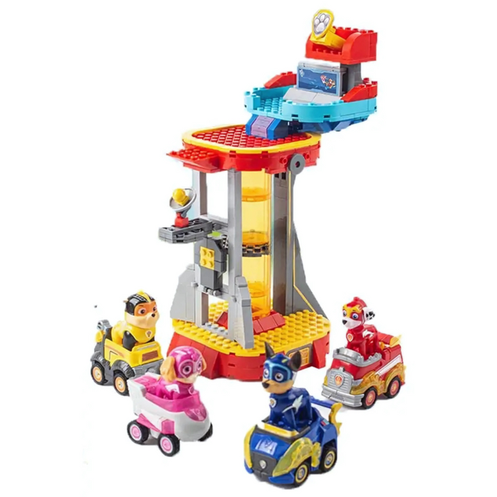 Action Figur Spielturm mit Autos und Figuren
