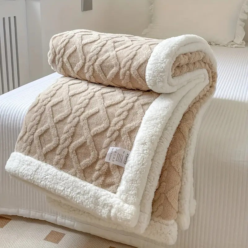Sherpa Kuscheldecke – Wendedecke mit Fleece für alle Jahreszeiten