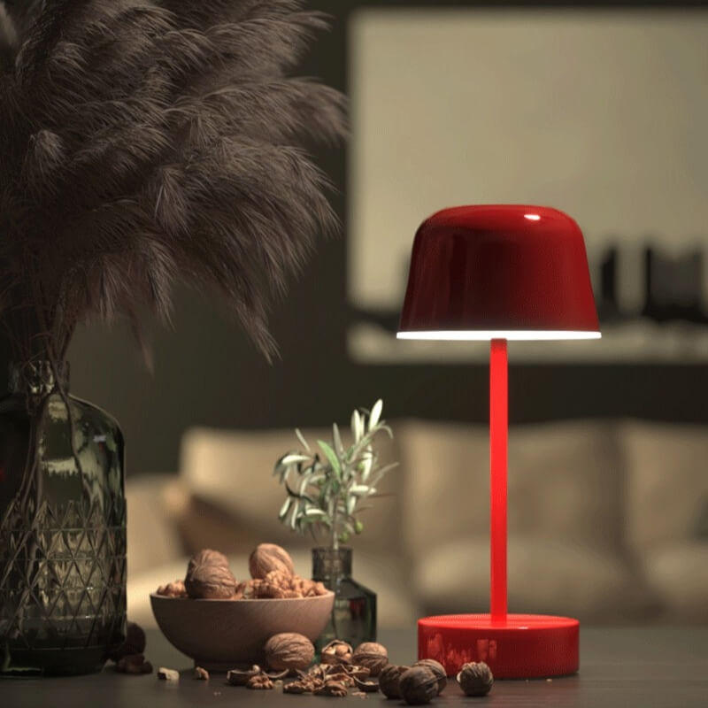 Kabellose dimmbare Tischlampe aus Metall
