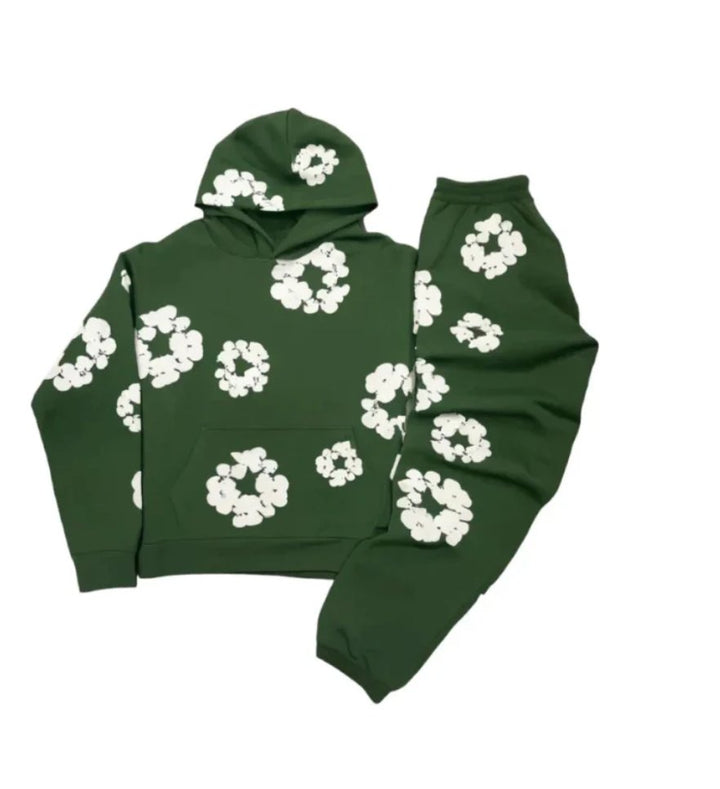 Unisex Trainingsanzug Mit Floralem Muster