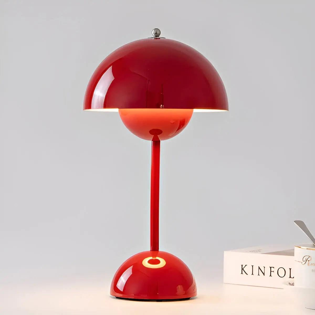 Kabellose LED Tischlampe Pillam mit Dimmfunktion – Edelstahl Design