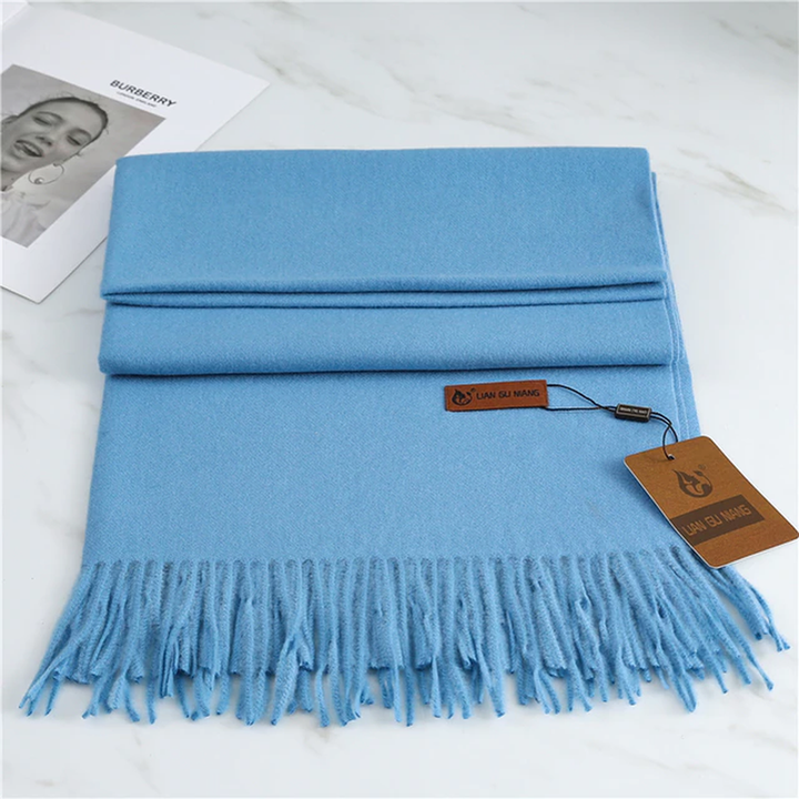 Damen Kaschmir Schal Mit Klassischem Design