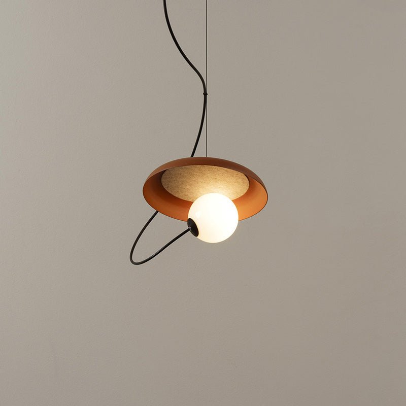 Industrielle LED Pendelleuchte aus Metall für Esszimmer