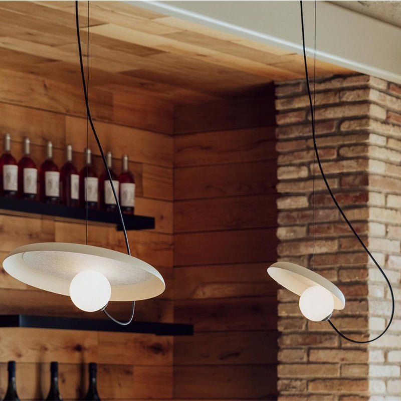 Industrielle LED Pendelleuchte aus Metall für Esszimmer
