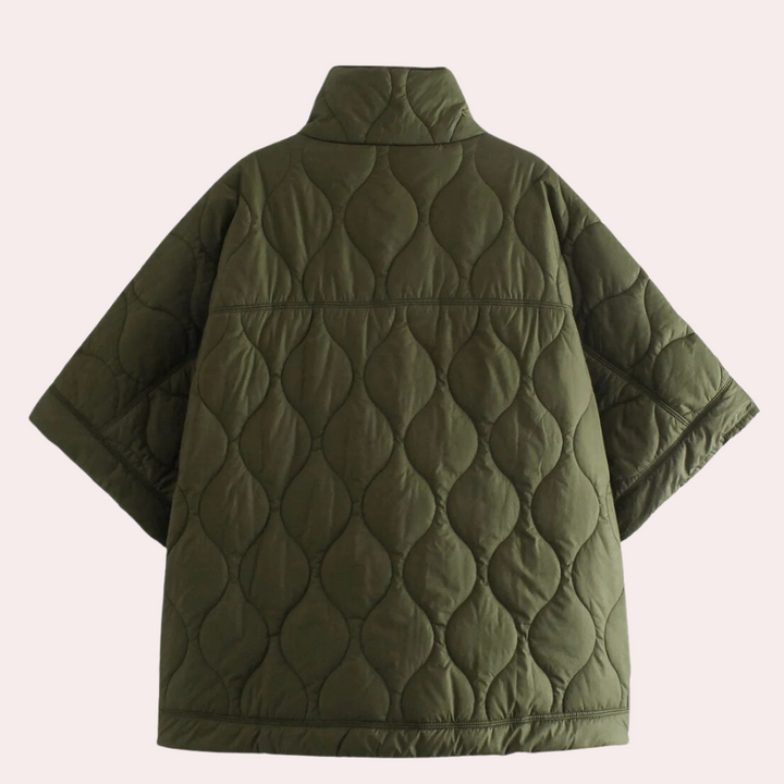 Damen Leichte Übergangsjacke Mit Steppdesign