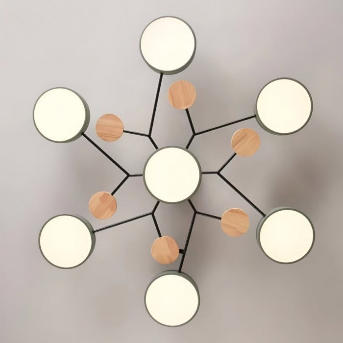 LED Deckenleuchte mit organischem Design für Wohnzimmer und Essbereich