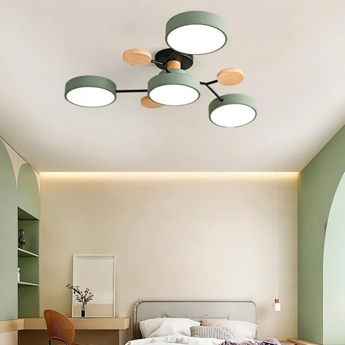 LED Deckenleuchte mit organischem Design für Wohnzimmer und Essbereich