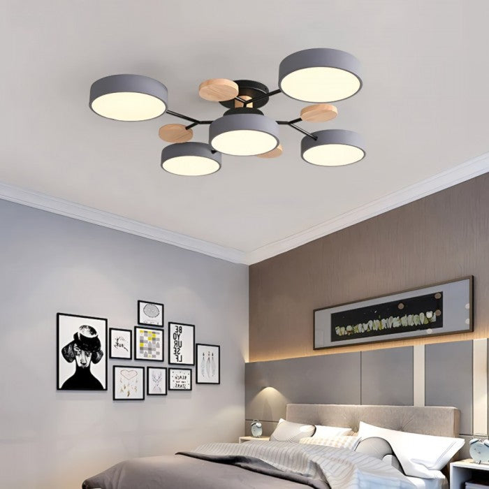 LED Deckenleuchte mit organischem Design für Wohnzimmer und Essbereich