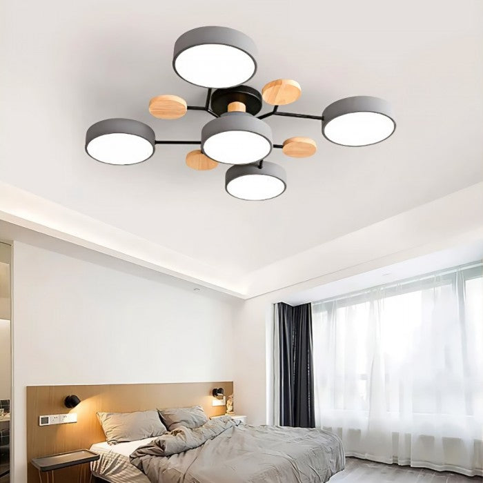 LED Deckenleuchte mit organischem Design für Wohnzimmer und Essbereich