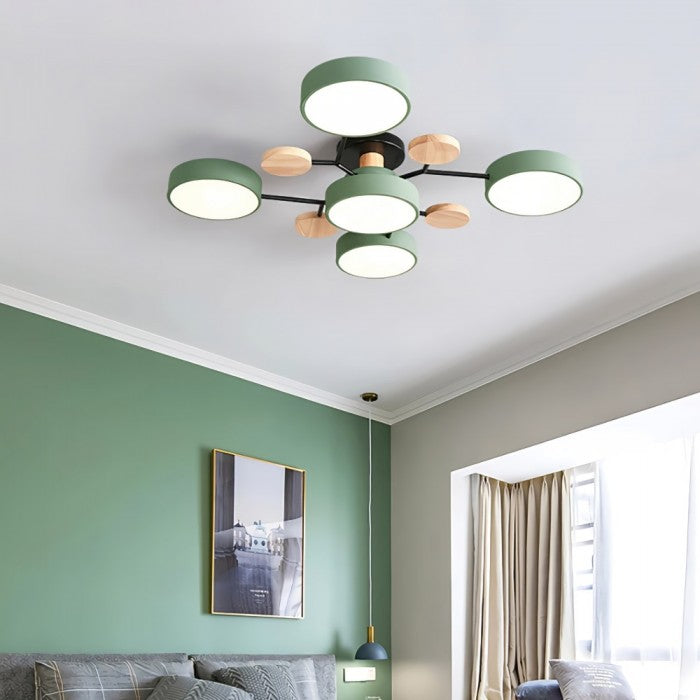 LED Deckenleuchte mit organischem Design für Wohnzimmer und Essbereich