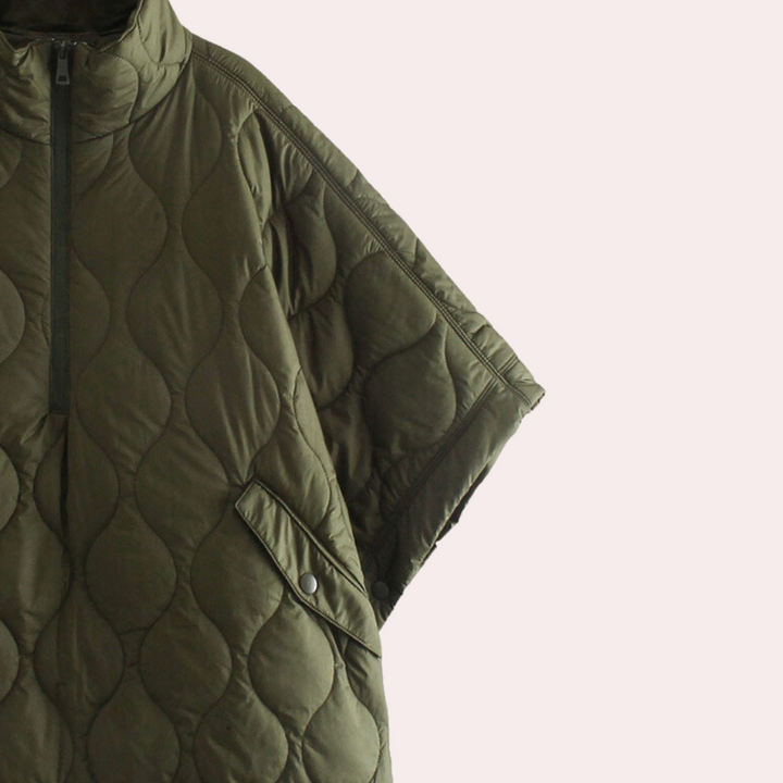 Damen Leichte Übergangsjacke Mit Steppdesign