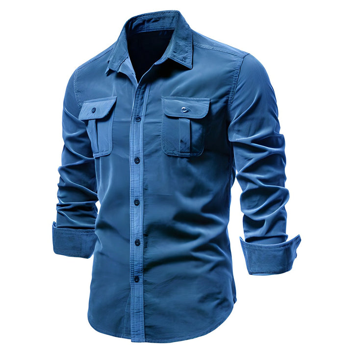 Herren Casual Hemd Mit Klassischem Schnitt