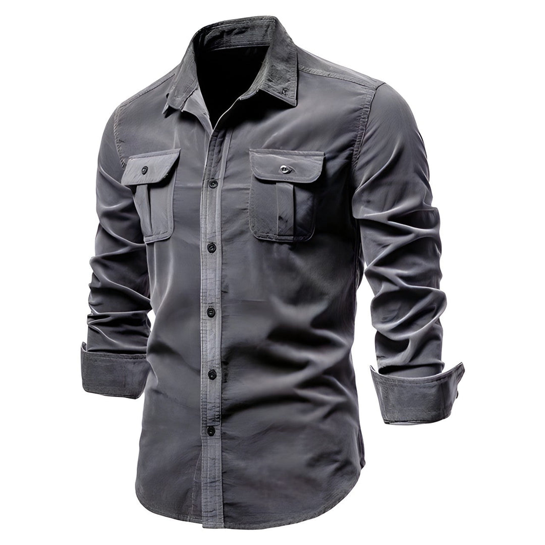 Herren Casual Hemd Mit Klassischem Schnitt