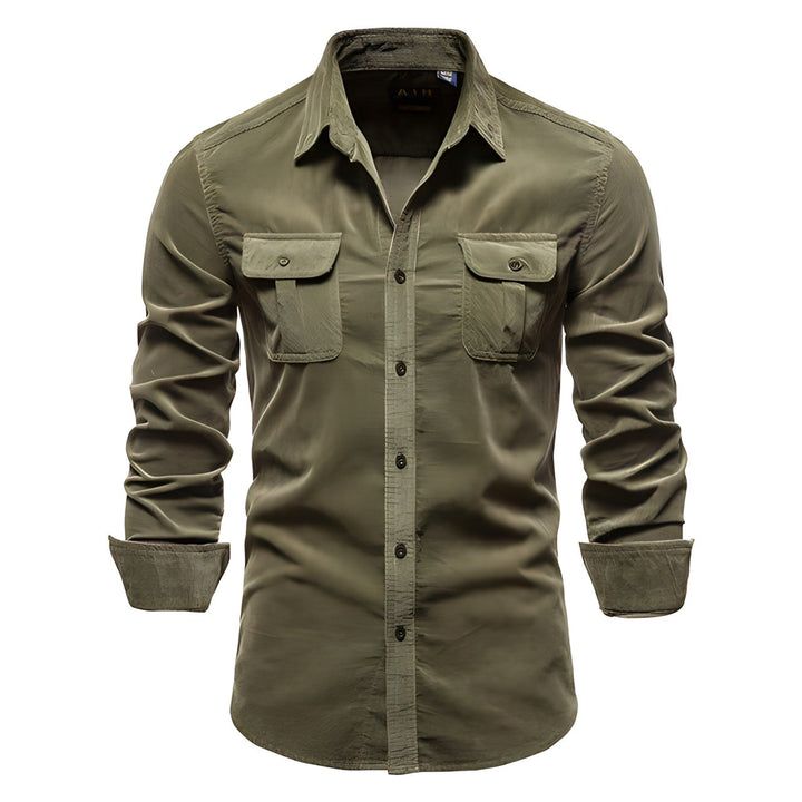 Herren Casual Hemd Mit Klassischem Schnitt