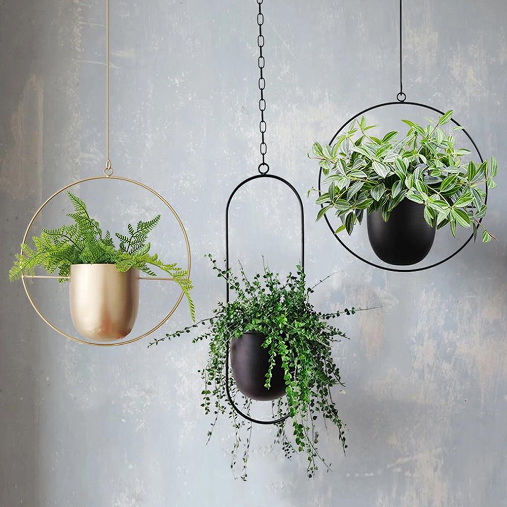 Moderner Wand-Pflanzenhalter aus Metall – Minimalistisches Design in verschiedenen Farben und Formen