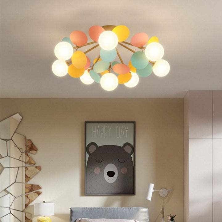Bunte LED Deckenleuchte Estel für Kinderzimmer