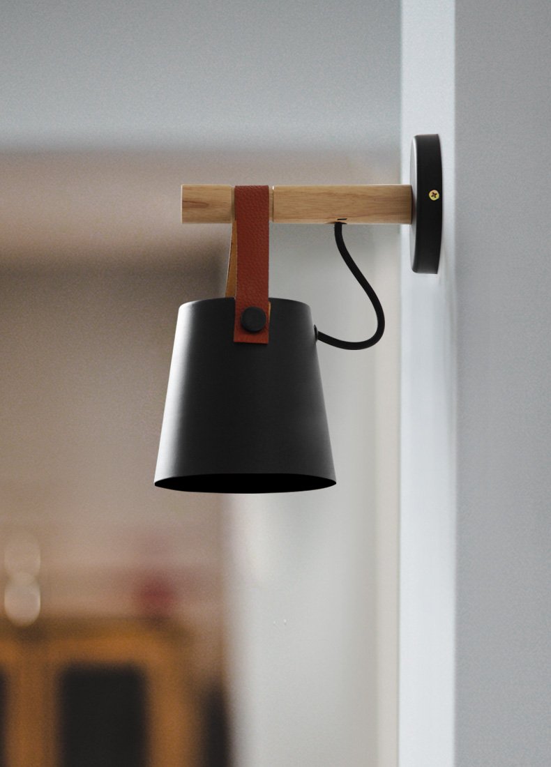 Moderne Wandleuchte im nordischen Stil mit Wandhalterung für Wohnzimmer und Flur