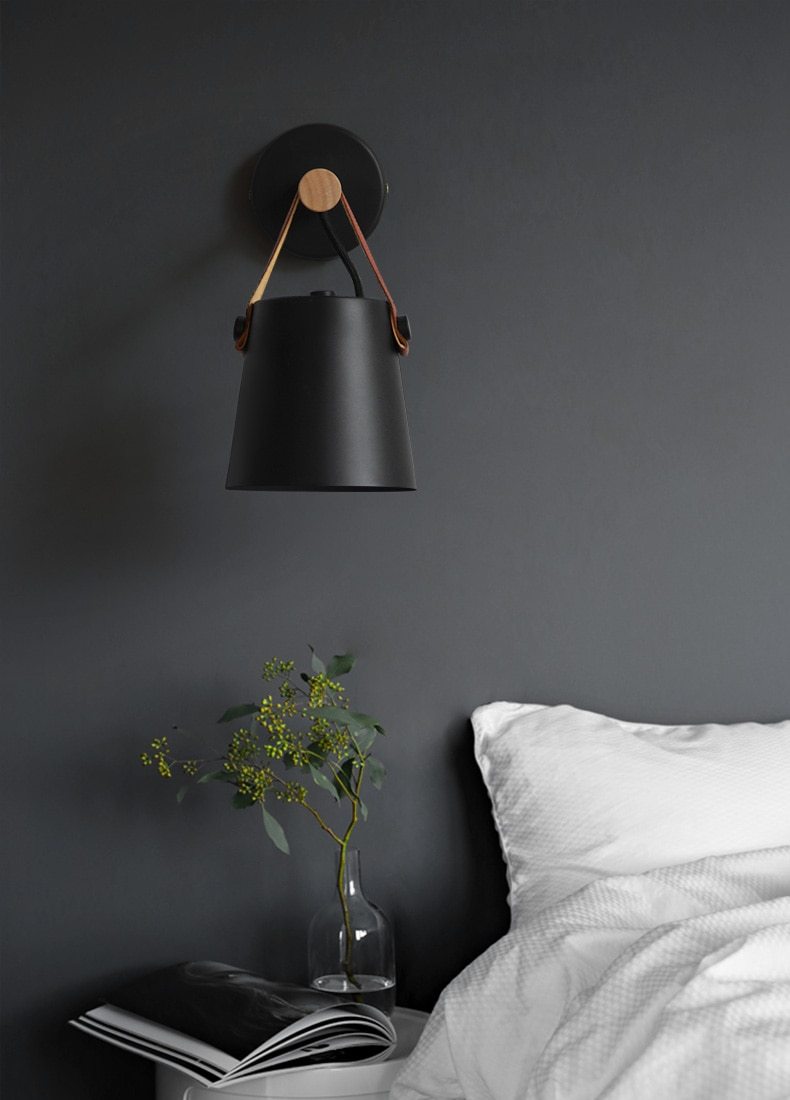 Moderne Wandleuchte im nordischen Stil mit Wandhalterung für Wohnzimmer und Flur