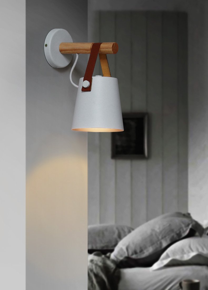 Moderne Wandleuchte im nordischen Stil mit Wandhalterung für Wohnzimmer und Flur