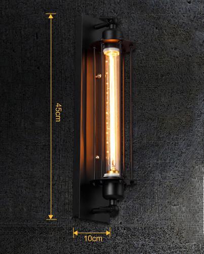 Vintage Wandleuchte im Industrie-Stil für Wohnzimmer, Flur oder Barbereich