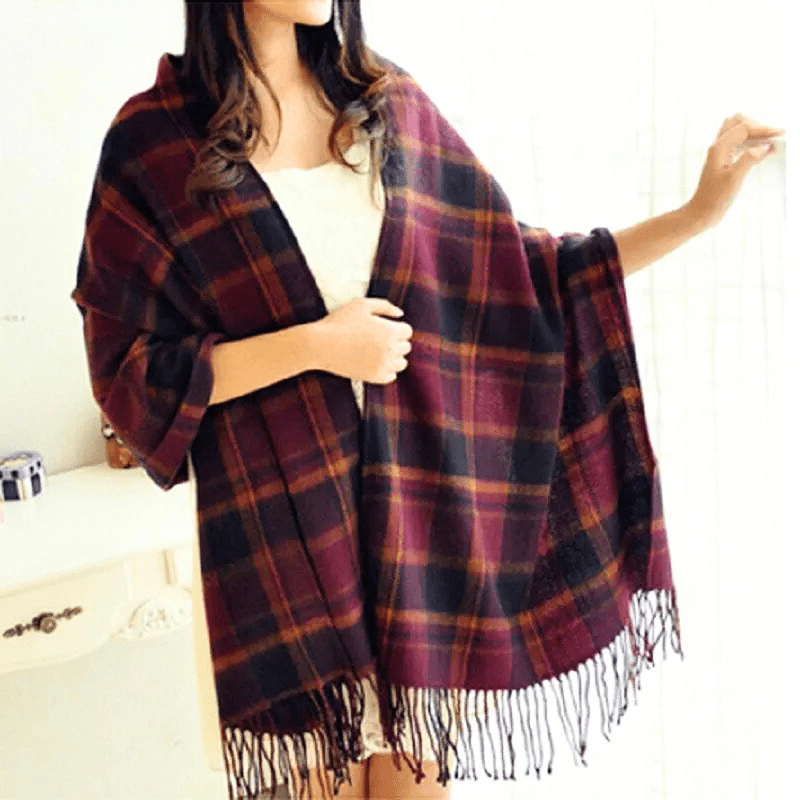 Damen Kaschmir Schal Mit Elegantem Design